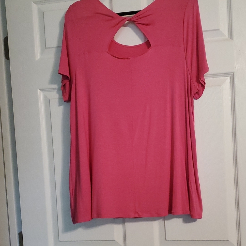 Lane Bryant Swing Short-Sleeve Twist-Back Tee - Picture 2 of 3